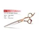 YASAKA Professional Hair Cutting Shears 6.5" Cobalt Steel Sharp Convex Edge, Hair Scissors for Precision Cutting,Ultra Sharp & Straight Convex Blade,Barber Shears for Salon & Home Haircut,Gold