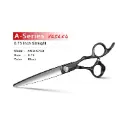 YASAKA High-end Hair Cutting Scissors 6.75" Cobalt Steel Sharp Convex Edge, Barber Scissors for Precision Cutting,Ultra Sharp & Straight Convex Blade,Hair Shears For Salon Stylists & Home Use,Black